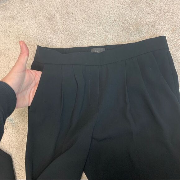 ARITZIA T. Babaton Cohen black pants pleated pull-on pockets work career Sz 4 - Picture 7 of 15